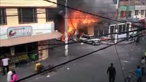 HUGE Fire in Villa Luz Bakery in BOGOTA Becouse Plane Crashed, 5 Died (RAW VIDEO)