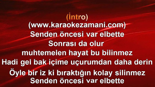 Mustafa Ceceli - Aman - 2013 TÜRKÇE KARAOKE