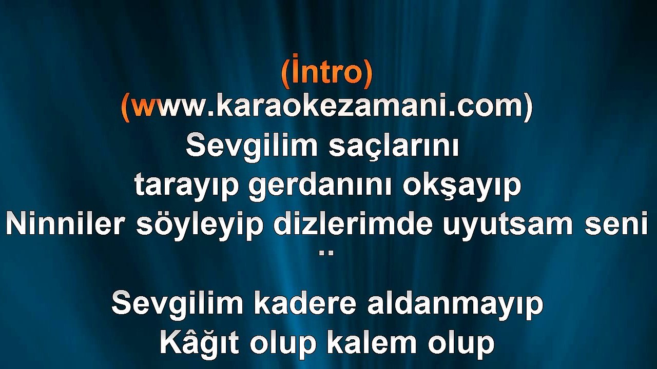 Mustafa Ceceli - Sevgilim - (2012) TÜRKÇE KARAOKE