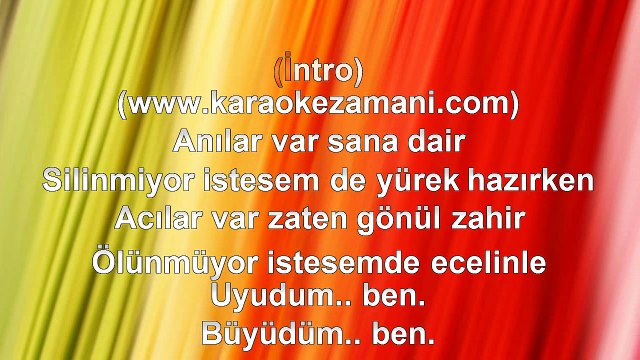 Mustafa Ceceli - Şarkı - 2009 TÜRKÇE KARAOKE