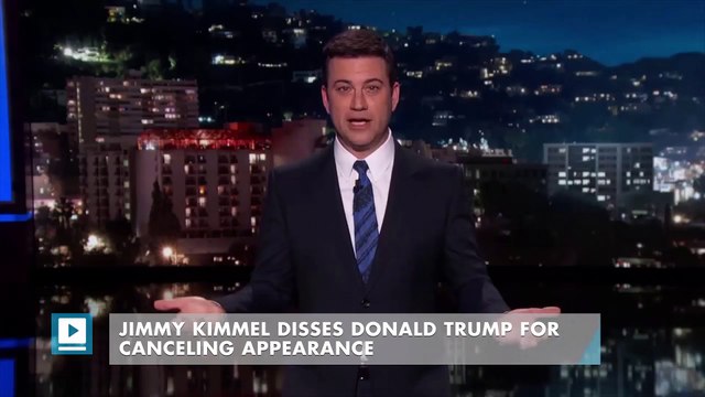 Jimmy Kimmel Disses Donald Trump For Canceling Appearance