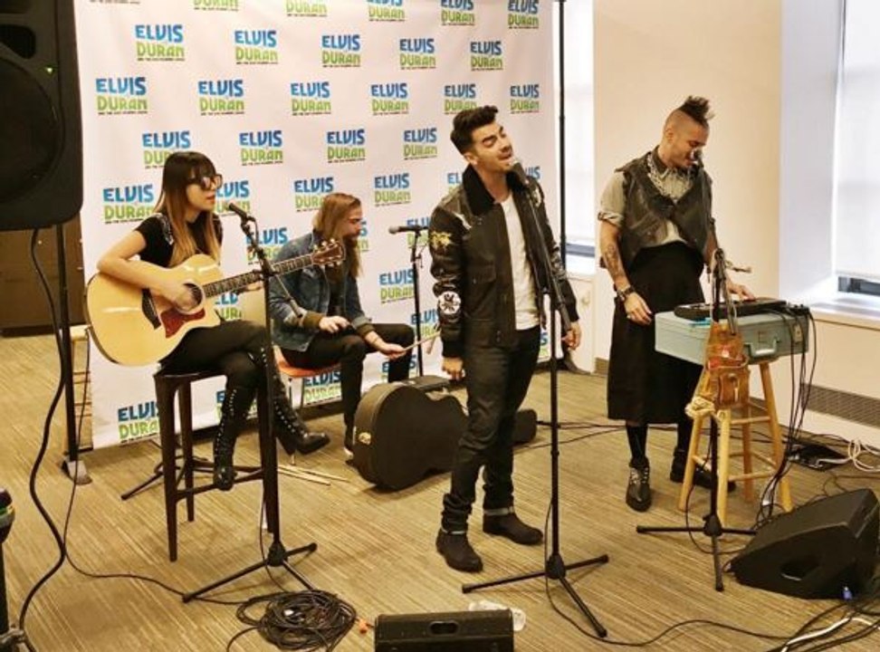 DNCE perform "CAKE BY THE OCEAN" at Elvis Duran Morning Show