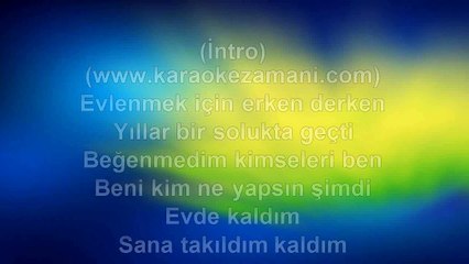 Mutlu Yuluğ - Evde Kaldım - (2012) TÜRKÇE KARAOKE