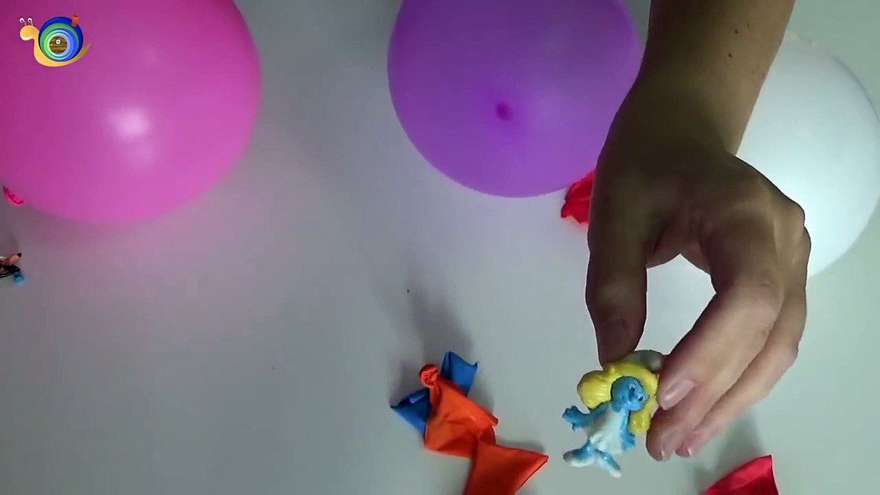 Aprende los colores con globos Sorpresa de Los Minions, Los simpson.