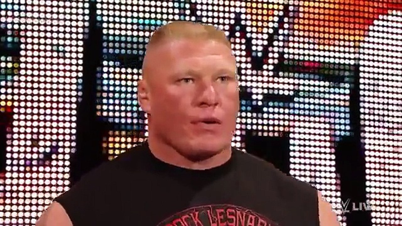 Brock Lesnar confronts The Undertaker before Hell in a Cell- Raw, October 19, 2015