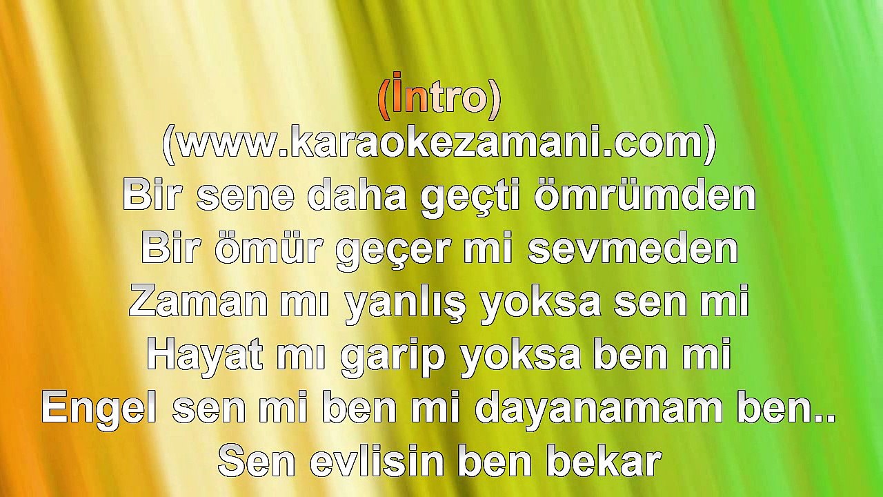 Nehir - Sen Evlisin Ben Bekar - 2011 TÜRKÇE KARAOKE