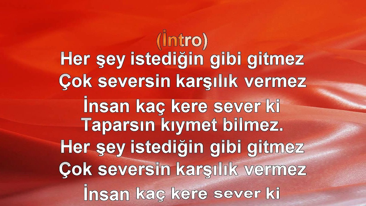 Neşe - Değerini Bilmek Gerek - (2013) TÜRKÇE KARAOKE