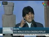 Evo Morales defiende políticas anti capitalistas en Bolivia