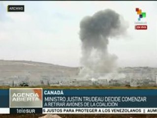 Premier canadiense ordena retiro de sus aviones en Medio Oriente