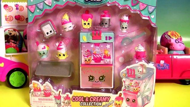 24 Shopkins FOOD FAIR Collection 3 packs Play Doh Cupcake, Ice Cream, Fast Food Season 3 Surprises