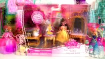 Anna & Elsa Magiclip Dress-up Party with Disney Princess Belle Fairytale Play Doh Frozen Dolls