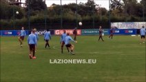 Lazio-Rosenborg, la seduta di rifinitura dei biancocelesti 21-10-2015