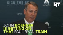 John Boehner Would Support Paul Ryan As Speaker