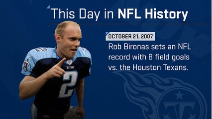 This Day in NFL History: Rob Bironas sets record with 8 FG vs. Texans