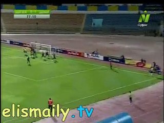 الاسماعيلى يحرز الهدف الثانى فى مرمى الانتاج الحربى