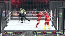 WWE 2K15 IRONMAN VS BATMAN VS ROBIN VS HULK VS FLASH VS SPIDER MAN BLACK