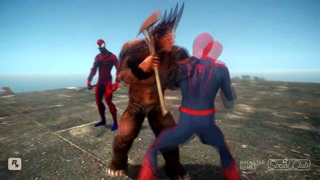 SPIDERMAN VS SPIDER MAN ENEMIES VENOM, SCORPION, CARNAGE, RHINO VS SPIDERMAN