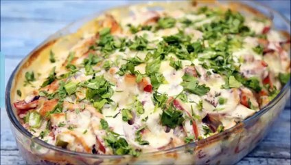 طريقة تحضير صينية دجاج التندوري بالبشاميل