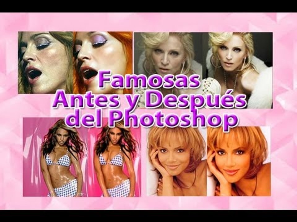 Famosas antes y después del Photoshop - Gabriela Natale