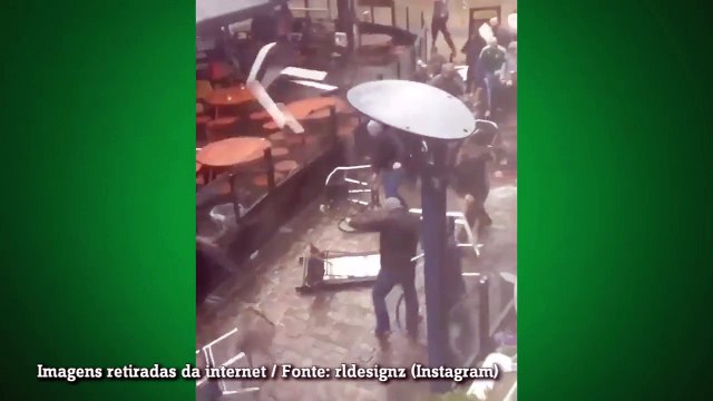 Torcedores promovem quebra-quebra antes de Manchester City x Sevilla pela Champions