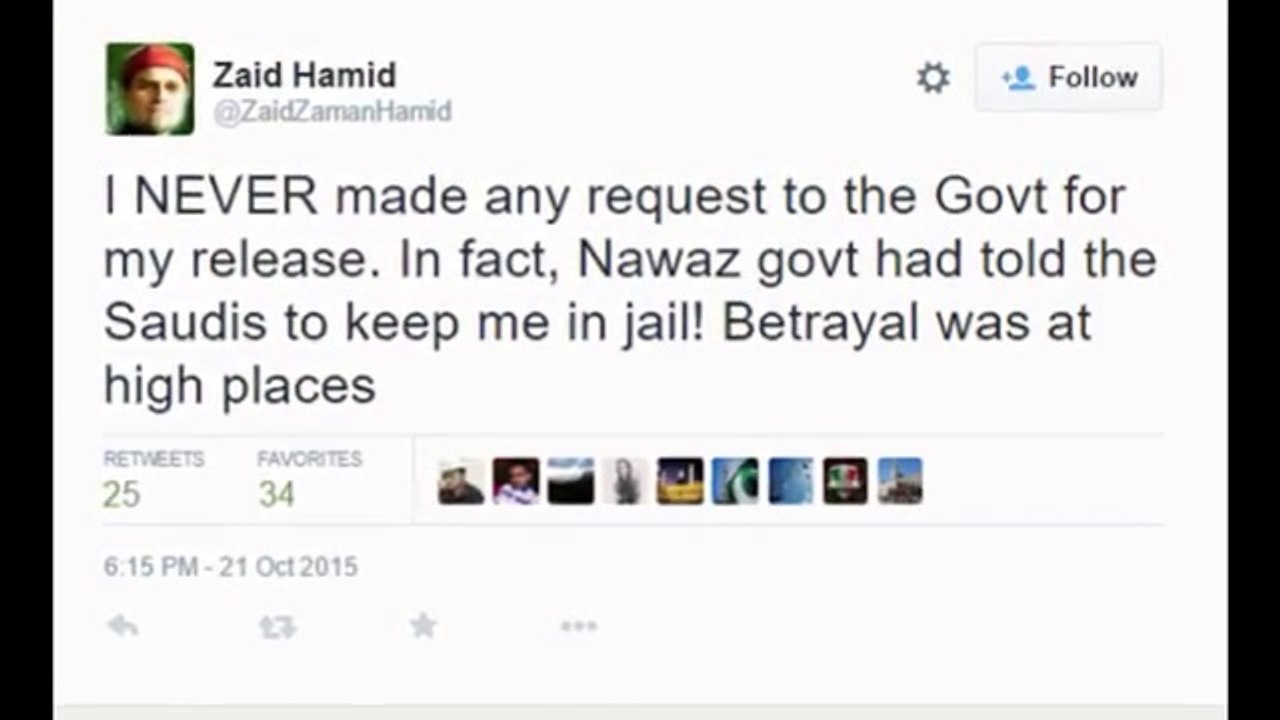 Nawaz Sharif was behind my arrest in Saudi Arabia , Zaid Hamid
