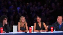 Ira Puppet and Mamas Boy Sing You Are So Beautiful to Mel B Americas Got Talent 2015