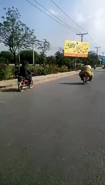 Fat man best sale on a motorbike