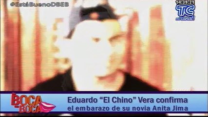 Eduardo “El Chino” Vera confirma el embarazo de su novia Anita Jima