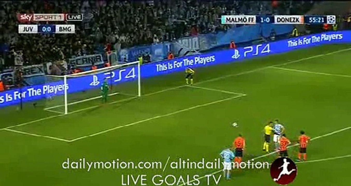 Nikola Djurdjic Missed Penalty - Malmo FF v. Shakhtar Donetsk - 21.10.2015