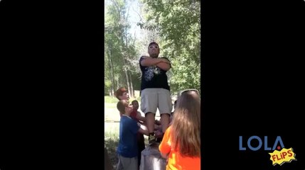 Epic fail trust fall!