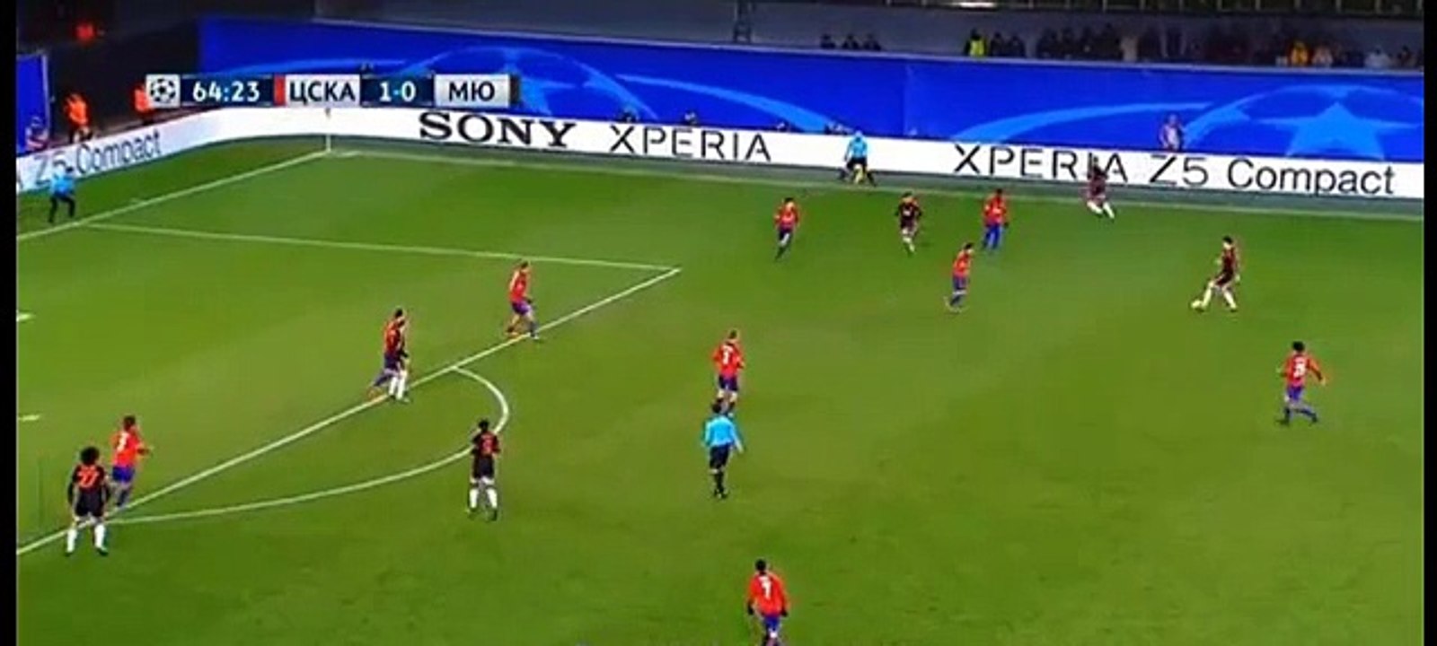 Goal Anthony Martial 1:1 - Cska Moscow vs Manchester United - 21/10/2015