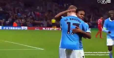 90' Kevin de Bruyne Amazing Goal Man City 2-1 Sevilla - UCL - 21.10.2015 HD