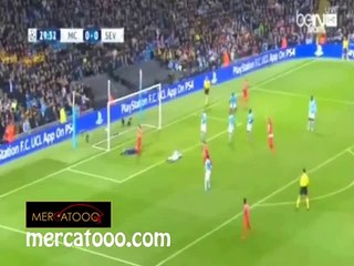 اهداف مباراة - مانشستر سيتي 2-1 اشبيلية
