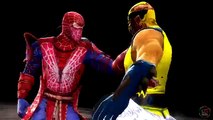 Spiderman vs Wolverine Mortal kombat 9 Fatalities New Video