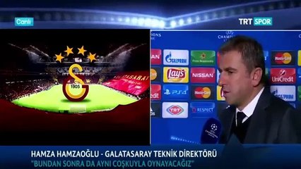Galatasaray - Benfica 2-1 Hamza Hamzaoğlu Maç Sonu Açıklamaları
