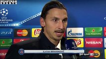Paris Saint-Germain 0-0 Real Madrid - Zlatan Ibrahimovic Post Match Interview - YouTube