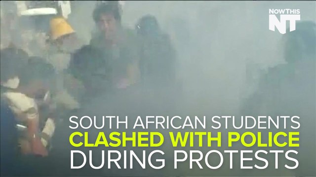 South African Students Clash With Police During Tuition Protests
