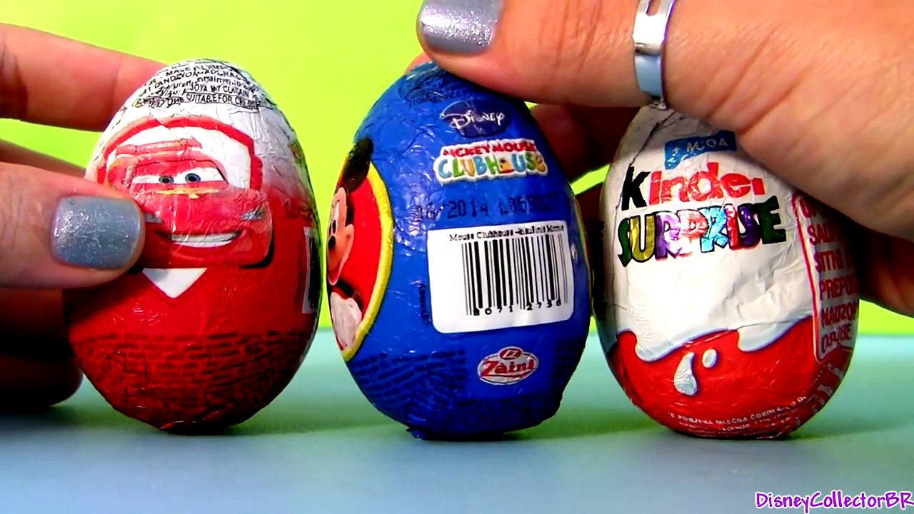 Mickey Mouse Surprise Egg Kinder Surprise Eggs Disney Pixar Cars HOLIDAY edition Sorpresa