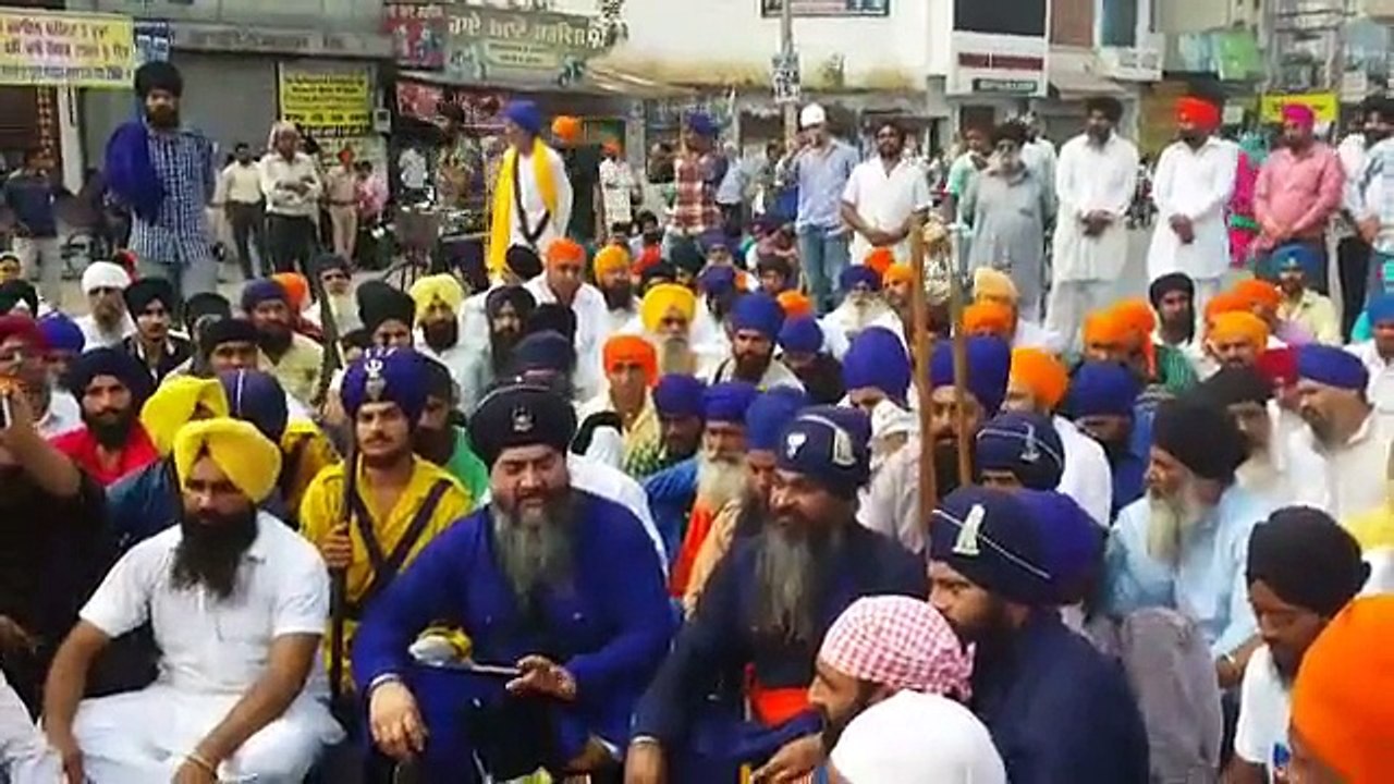Moranwali sitting on dharna
