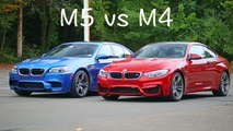 BMW F10 M5 vs F82 M4 rolling drag race