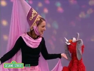 Sesame Street: Natalie Portman And Elmo Are Princess & Elephant