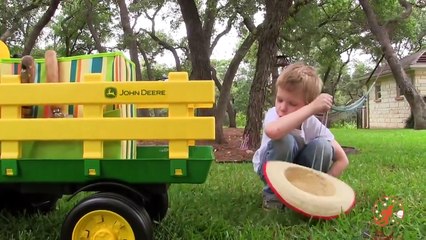 Ride On John Deere Tractor for Kids Unboxing, Review and Riding
