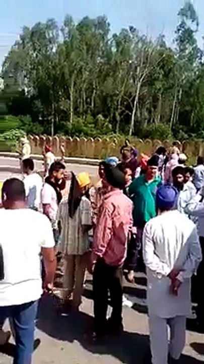 Protest against badal