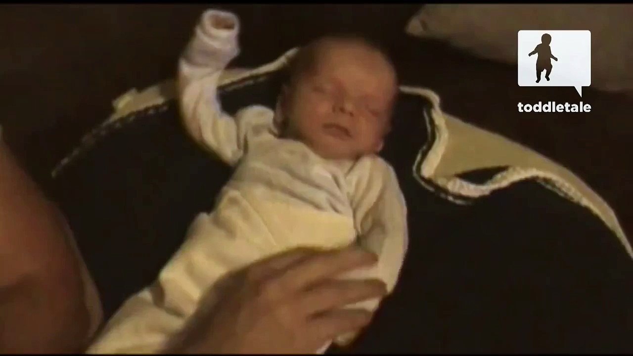 Baby moves around while sleeping