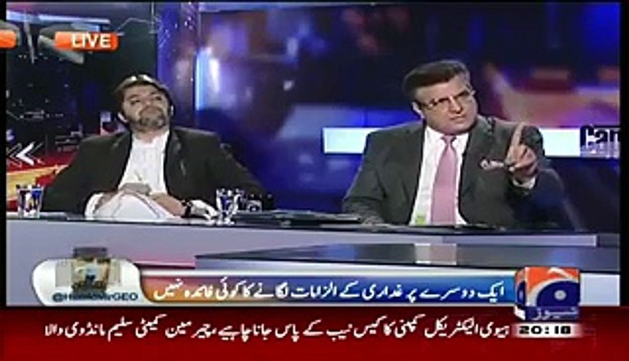 Hamid Mir Got Angry When Daniyal Aziz Said I Didnt Said Anything About PMLN In Old Clips - VideosMunch