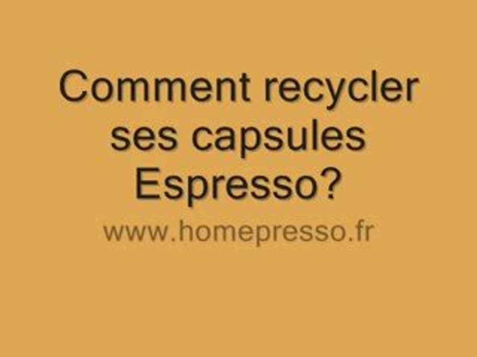 Fabriquer ses propres capsules espresso