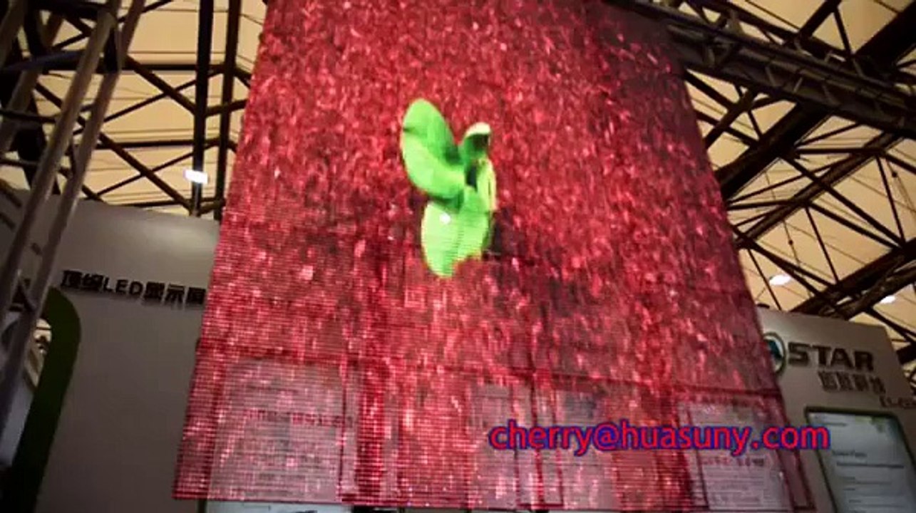 Window LED video wall in shanghai show