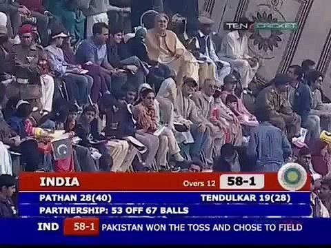 Irfan Pathan slaughters Umar Gul 44444 HQ India v Pakistan 1st ODI at Peshawar 2006