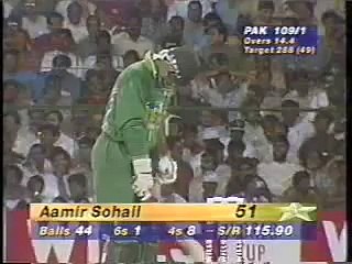 India vs Pakistan (Amir Sohail vs Venkatesh Prasad) in 1996 World Cup