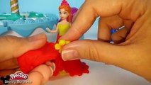 Vestido Elsa e Anna Frozen com Massinha Play Doh Roupa Fazer Nova Barbie em Portugues Disn